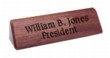 2in. x 10in. Nameplate Engraved in Wood Easel