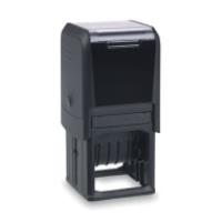 Printy Dater 1-5/8 in. x 1-5/8 in. Create a self-inking date stamp with your custom text!  Choice of black, blue, red, green or violet, inkpad included.