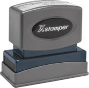 Xstamper Pre-Inked Pocket Stamp 5/8" x2 7/16" Perfect for small return address, or small message stamps.