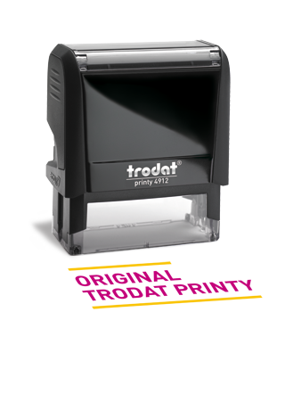 Custom Self-Inking Stamp 3/4 in. x 1-7/8 in. Good for up to 10,000 impressions before re-inking.