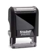 Trodat 4910: Self-inking, medium quality. Good for up to 10,000 impressions before re-inking.