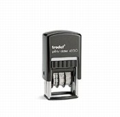 Printy Dater 3/16 in. x 1 in. Create a self-inking date stamp with your custom text. Choice of black, blue, red, green or violet inkpad included.