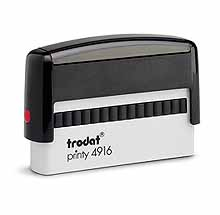 Custom Self-Inking Stamp 3/8 in. x 2-3/4 in. Good for up to 20,000 impressions before re-inking.